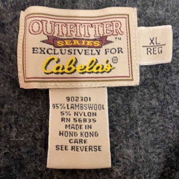 Cabela’s Vintage Wool Zip Up Cardigan Sweater Size XL - Picture 3 of 8